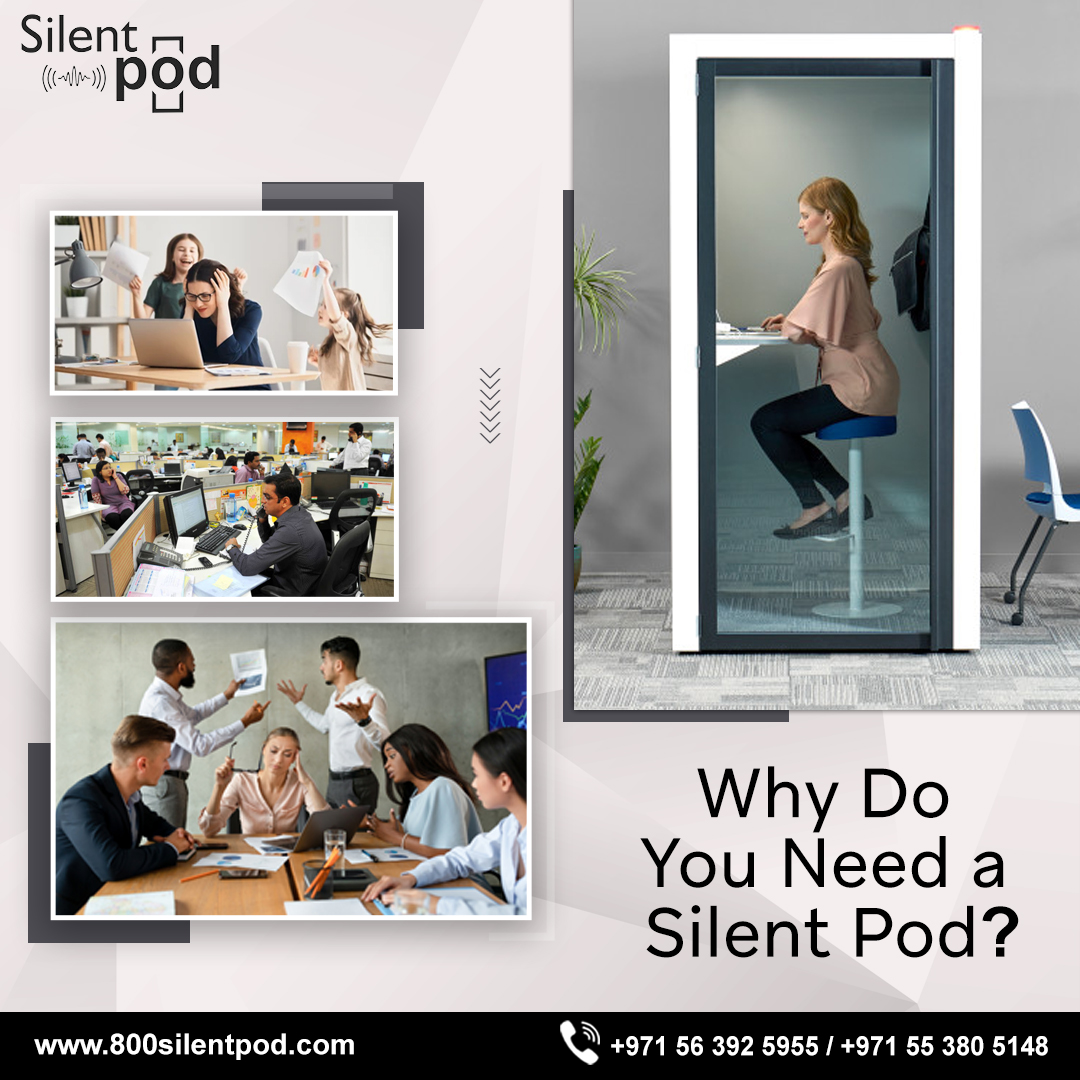 Explore why a silent pod is essential for productivity and privacy. Discover benefits like noise reduction, mental well-being, and flexibility with 800 Silent Pod in Dubai. Call +971-56-392-5955.