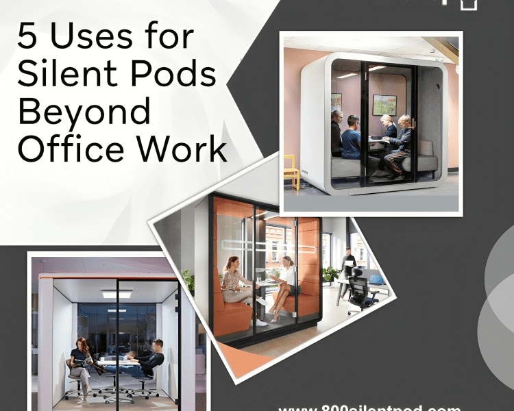 Explore how Silent Pods, once office essentials, are revolutionizing various settings with five innovative uses that enhance productivity and well-being beyond the workplace. Call +971-56-392-5955.