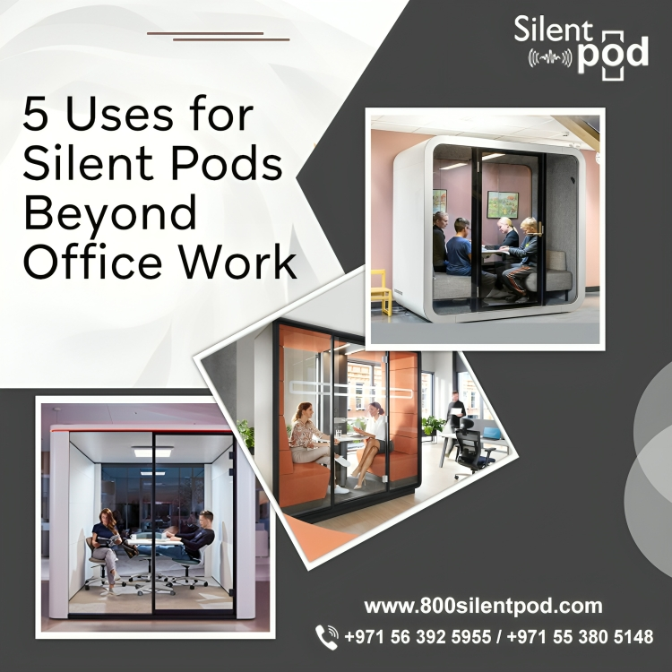 Explore how Silent Pods, once office essentials, are revolutionizing various settings with five innovative uses that enhance productivity and well-being beyond the workplace. Call +971-56-392-5955.