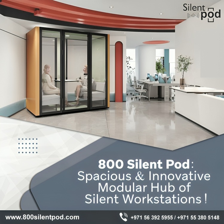 Upgrade your office with 800 Silent Pod, Dubai’s top modular solution for quiet, productive workspaces. Enhance privacy & comfort in your workplace. Call now!