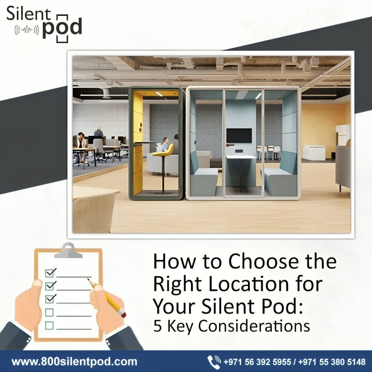 Discover how to choose the perfect location for your silent pod with our 5 key considerations. Maximize productivity & comfort in your workspace. Call us today!