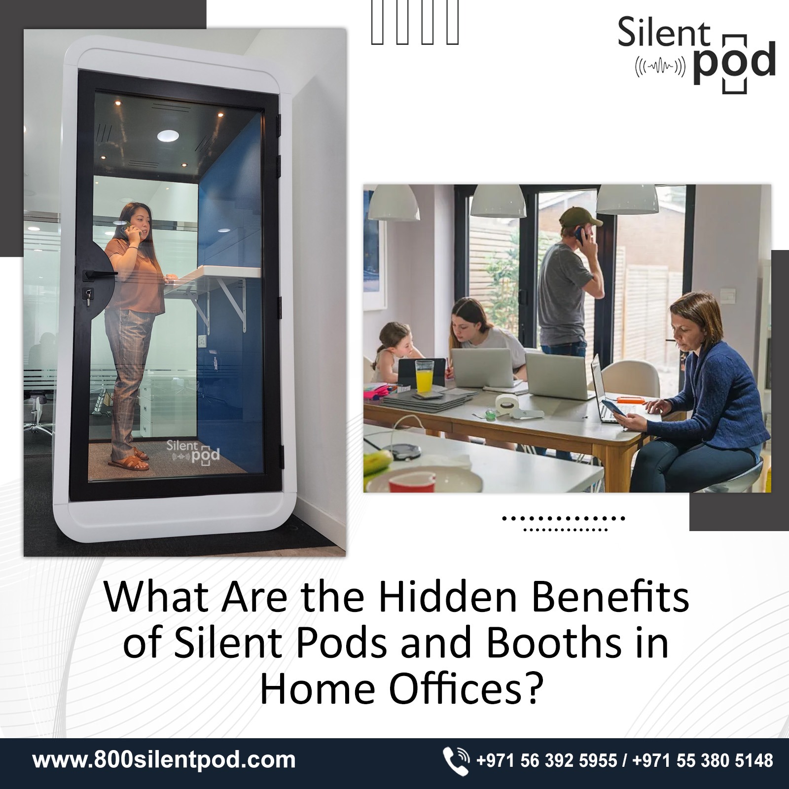 Learn about the hidden benefits of silent pods in home offices, from increased productivity to improved focus and comfort. Elevate your workspace today!