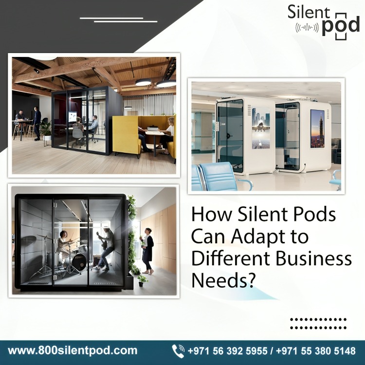 Explore how Silent Pods cater to diverse business needs, enhancing productivity & focus across workspaces. Learn more with 800SilentPod. Call Now +971-56-392-5955!