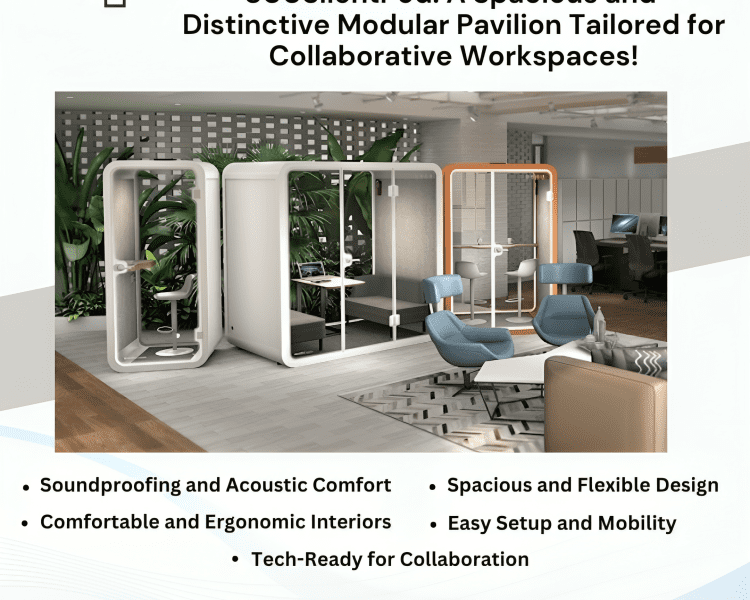 Looking for modular solutions to boost collaboration and focus? Explore 800SilentPod - customizable, eco-friendly Silent Pods or soundproof office pods for your workspace!