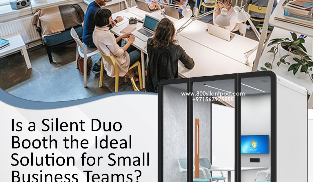 Looking for privacy in a noisy office? Discover how Silent Duo Booths (D-Pod) can enhance productivity & confidentiality for small business teams in Dubai.