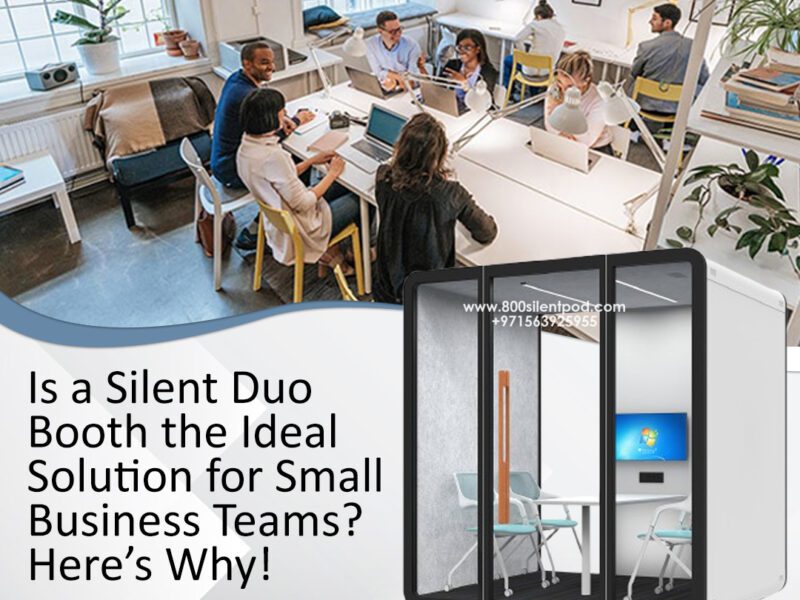 Looking for privacy in a noisy office? Discover how Silent Duo Booths (D-Pod) can enhance productivity & confidentiality for small business teams in Dubai.