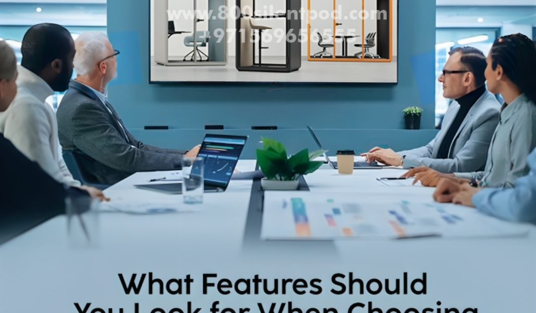Discover the essential features to look for when choosing Silent Pods for your business, ensuring a productive and noise-free workspace. Call 800silentpod Today!