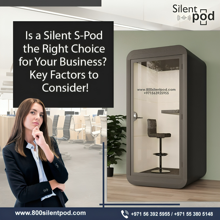 Discover how a Silent S-Pod enhances privacy, boosts productivity, & fits seamlessly into any workspace. Learn key factors before investing in this smart solution!