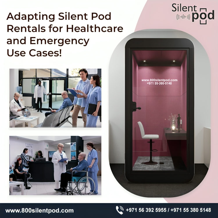 Discover how renting silent pods and booths in UAE offer flexible, soundproof solutions for healthcare & emergency needs. Scalable, private, & cost-effective options by SilentPod.