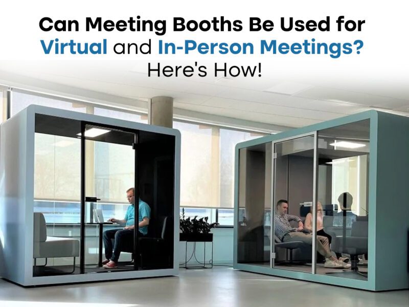 Discover how meeting booths enhance both virtual and in-person meetings by providing a soundproof, distraction-free space for seamless collaboration.