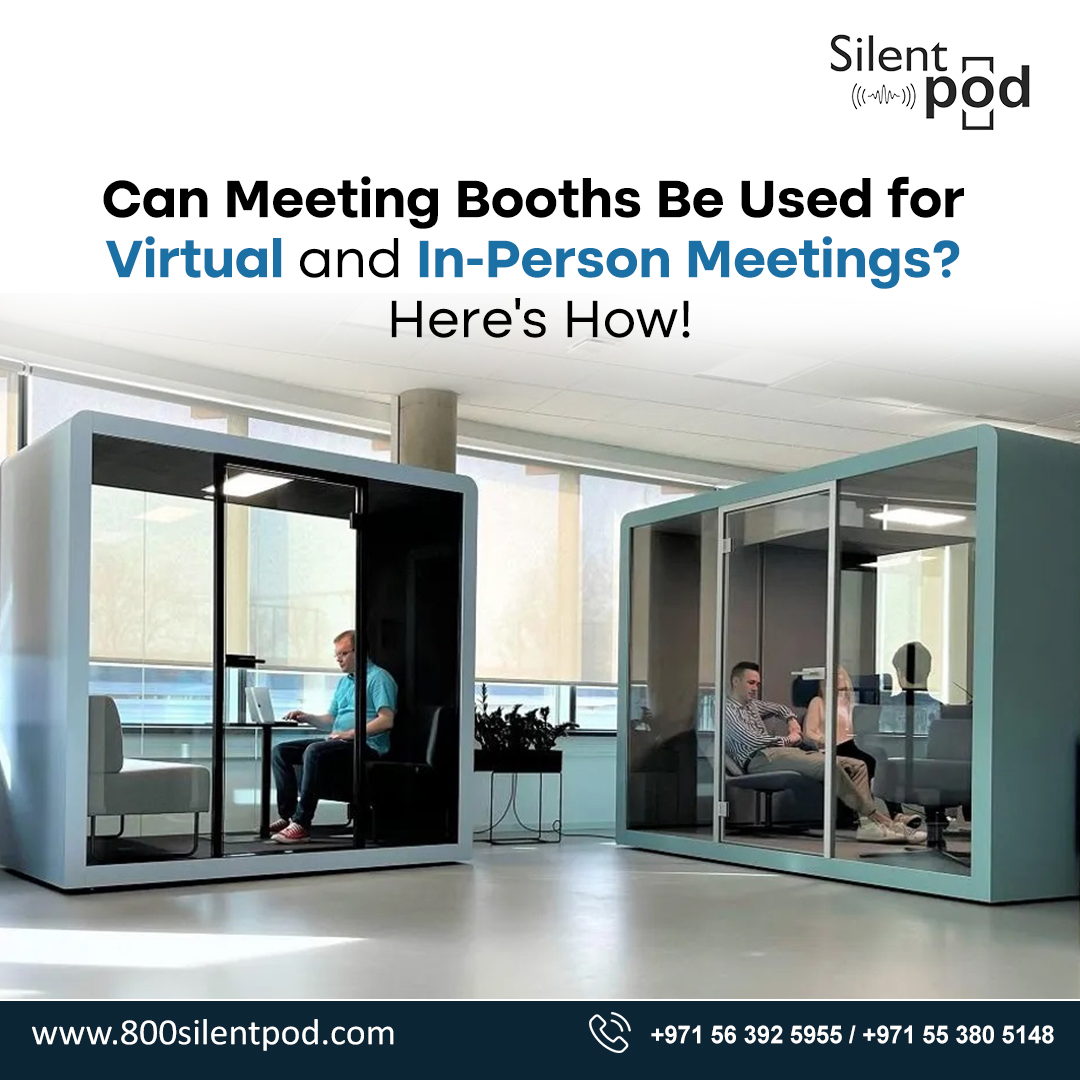 Discover how meeting booths enhance both virtual and in-person meetings by providing a soundproof, distraction-free space for seamless collaboration.