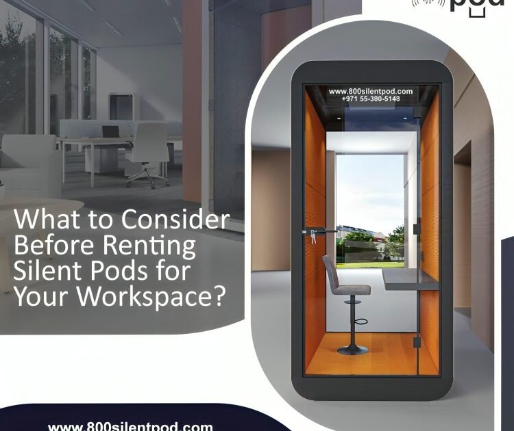 Explore key factors from SilentPod when renting silent pods for your workspace, including pricing, features, and rental terms for a productive, quiet environment.