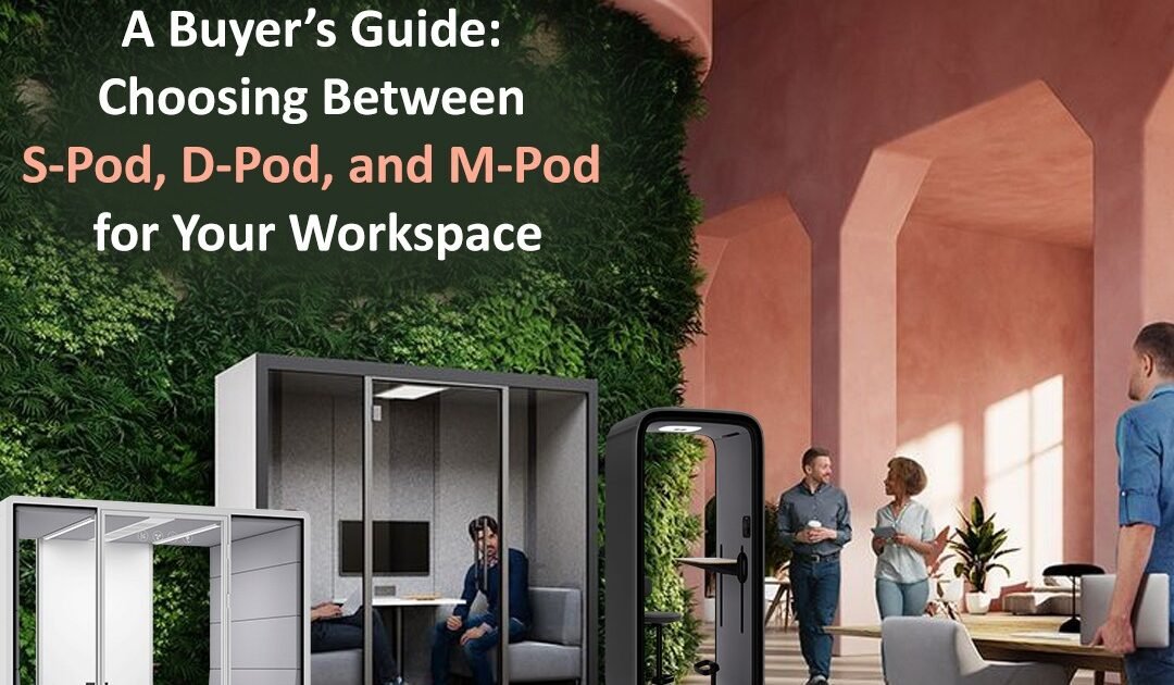 Explore our guide to choosing between the S-Pod, D-Pod, and M-Pod for your workspace. Find the perfect silent pod to boost privacy, productivity, and team collaboration.