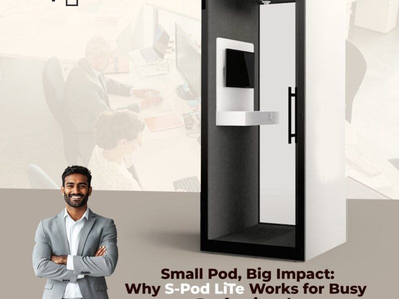 Discover why S-Pod Lite is the ultimate compact solution for busy professionals. Enjoy soundproof focus, style, and productivity in small office spaces effortlessly.