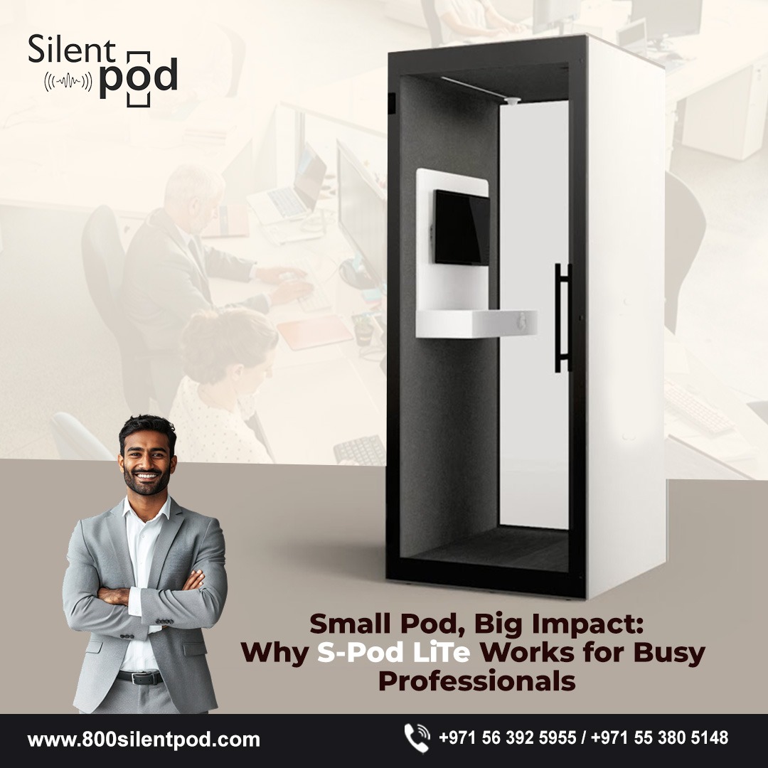 Discover why S-Pod Lite is the ultimate compact solution for busy professionals. Enjoy soundproof focus, style, and productivity in small office spaces effortlessly.