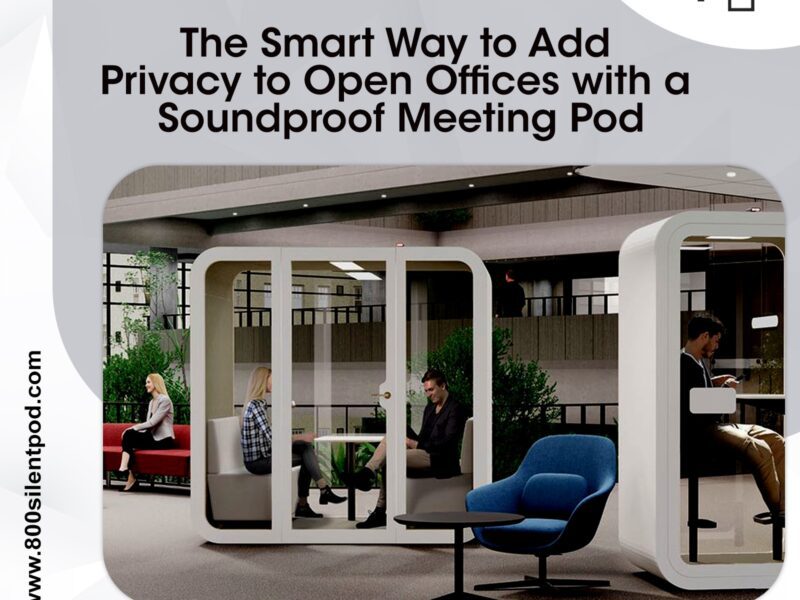 Enhance privacy in open offices with soundproof meeting pods. Choose the best meeting pod manufacturer in UAE for smart workspace solutions.