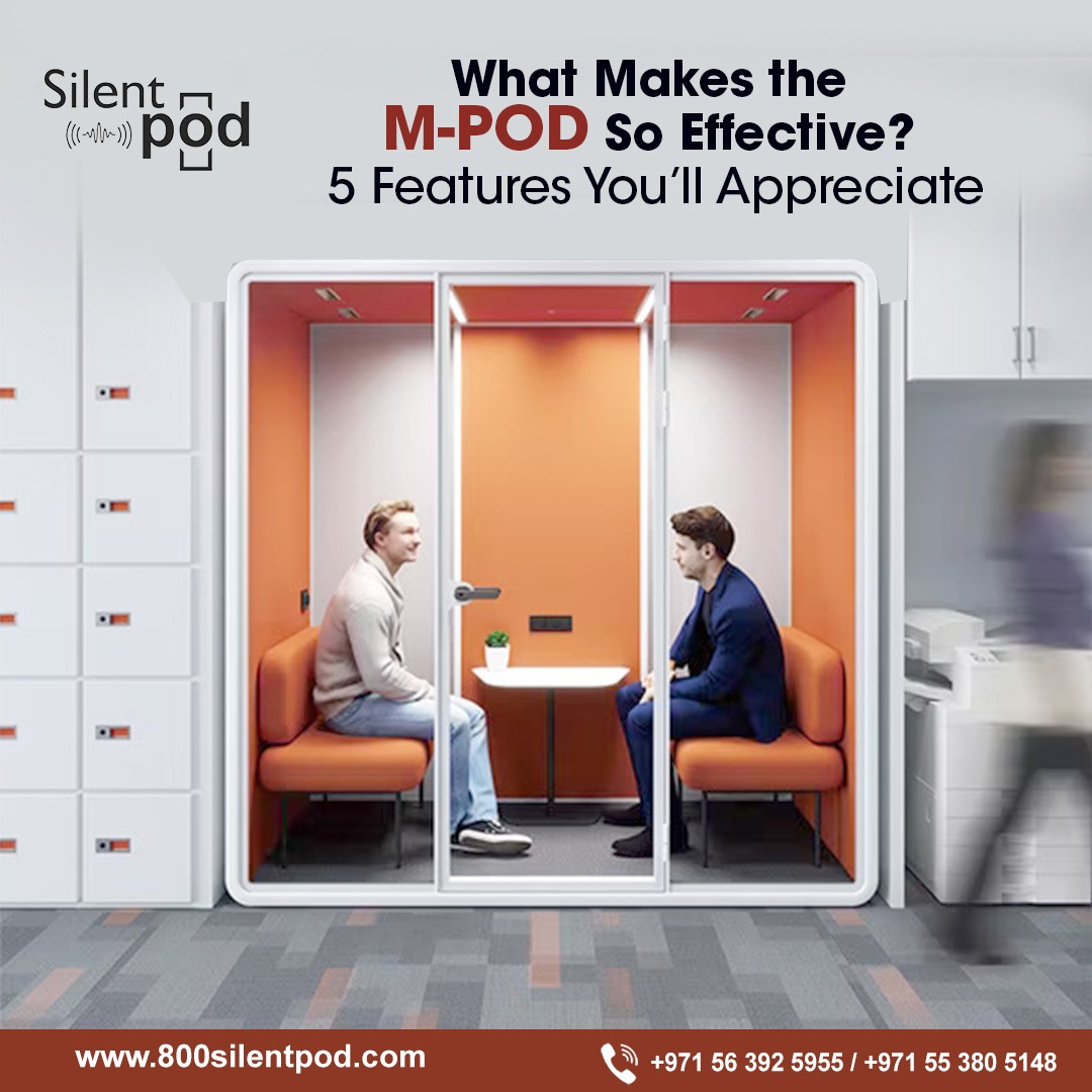 Discover the 5 standout features of the M-POD by the best M-POD manufacturing company in Dubai, designed for productivity, privacy, and modern workspaces.