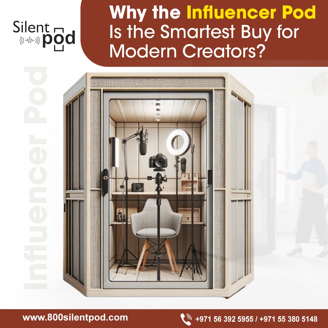 Discover why the Influencer Pod is a must-have for creators. Designed by the best influencer pod manufacturer in UAE, it ensures privacy, style & productivity.