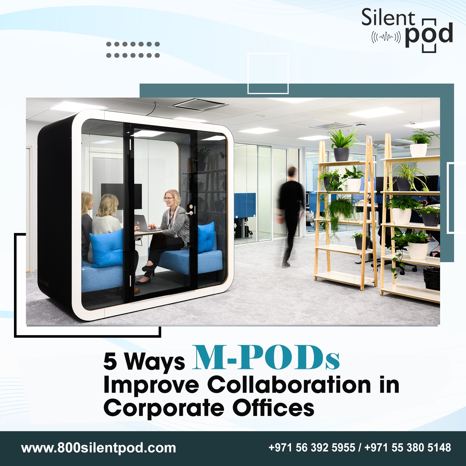 Boost teamwork and productivity with M-PODs! Discover 5 powerful ways M-PODs improve collaboration in corporate offices. Perfect for modern meeting spaces.
