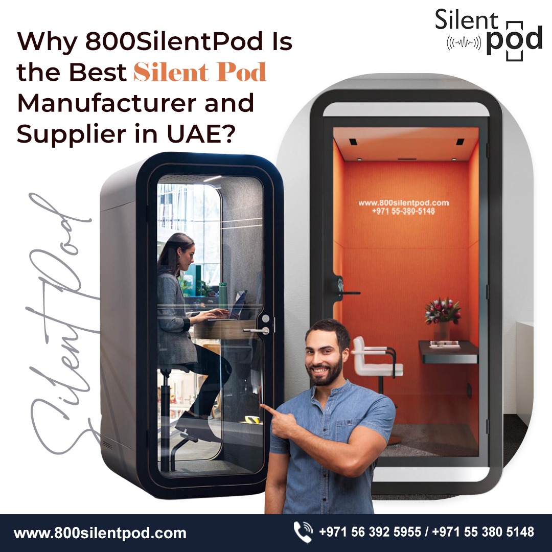800SilentPod is the best silent pod manufacturer and supplier in UAE, offering soundproof, stylish, and cost-effective pods for offices, hotels, and workspaces.