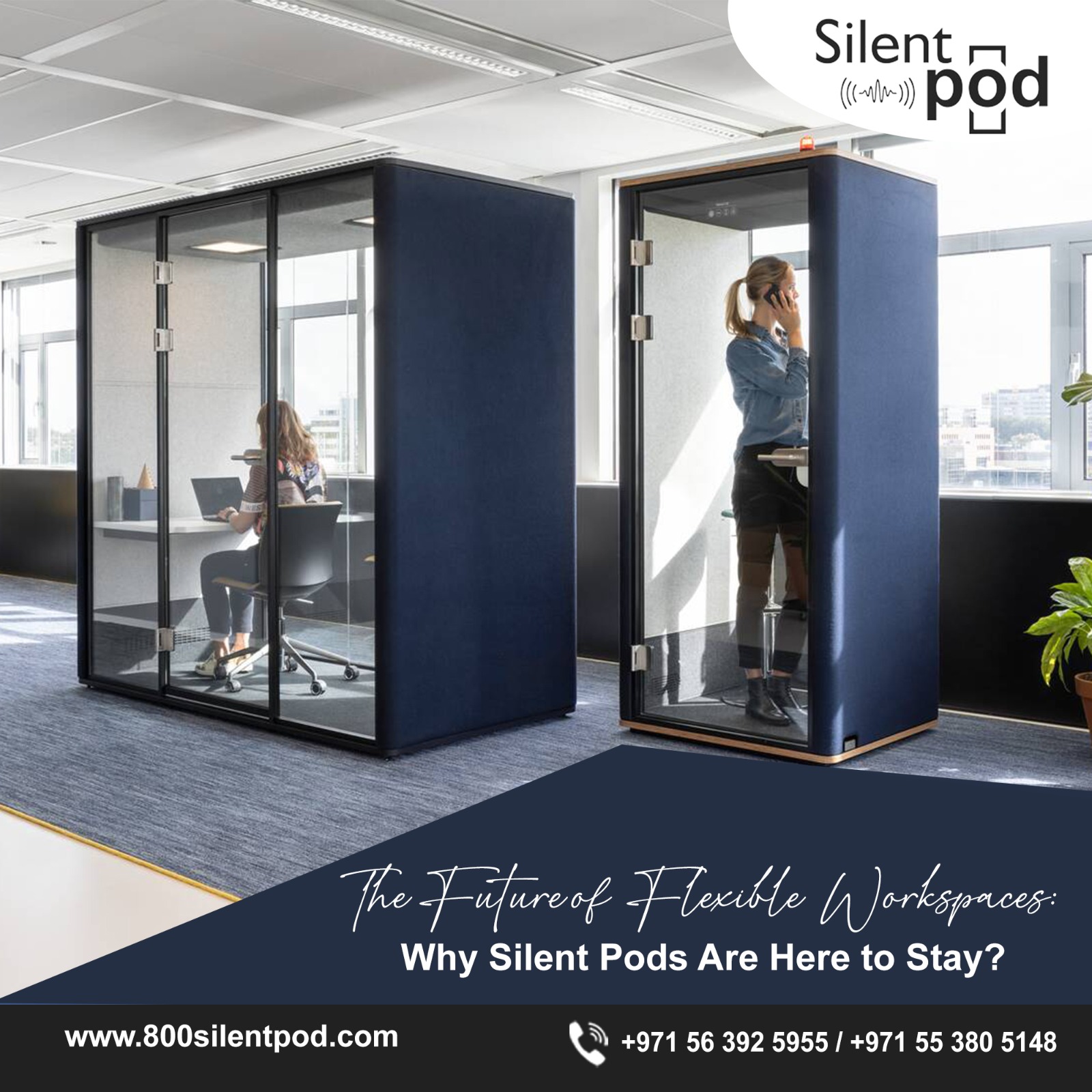 Discover why Silent Pods are transforming modern offices in Dubai! Learn how 800SilentPod is shaping the future of flexible, soundproof, and productive workspaces.