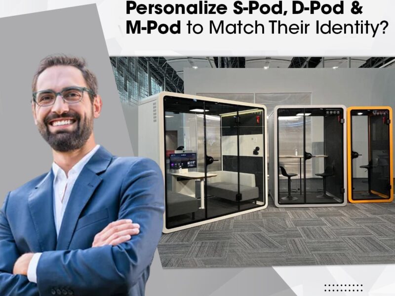 Custom branded Silent Pods help UAE companies personalize S-Pod, D-Pod, and M-Pod designs to match identity, enhance privacy, and elevate workplaces.