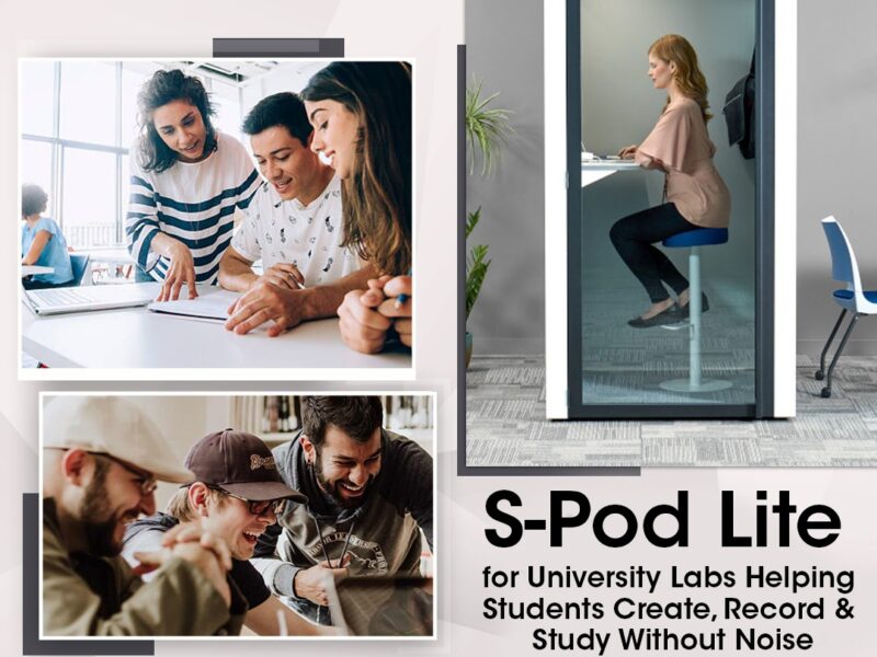 Discover how the S-Pod Lite helps university students study, record, and create without noise. A compact, affordable soundproof pod designed for modern campus needs.