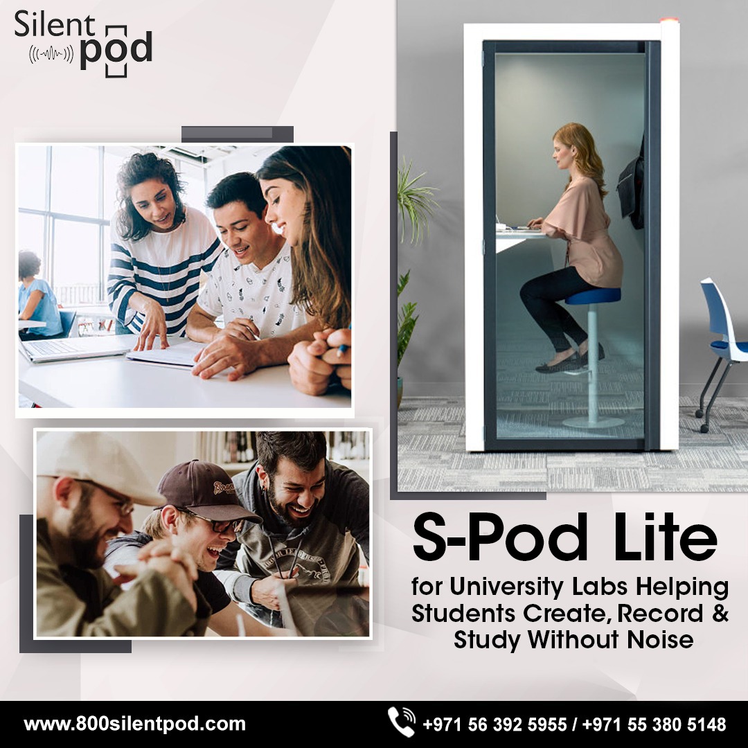Discover how the S-Pod Lite helps university students study, record, and create without noise. A compact, affordable soundproof pod designed for modern campus needs.