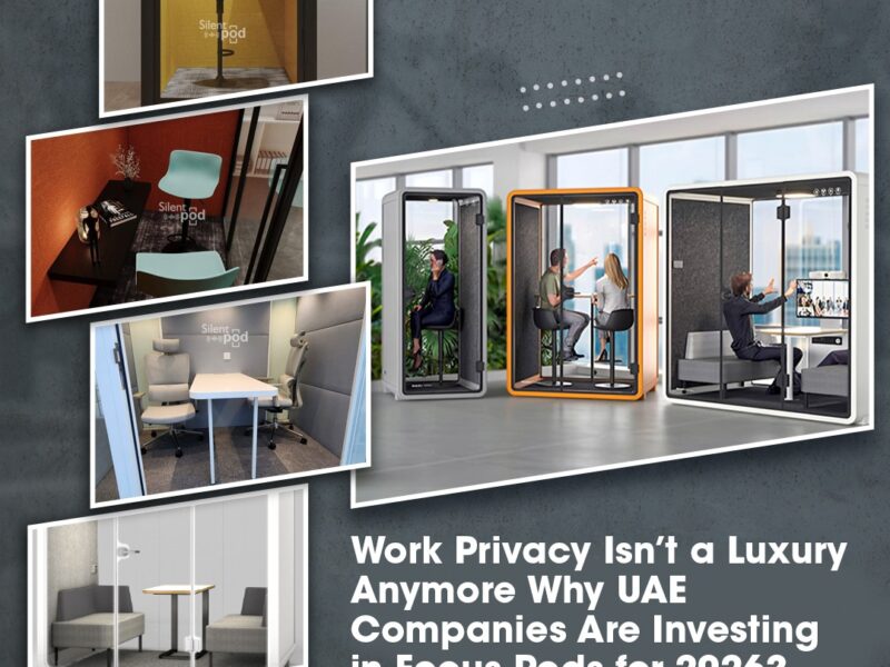 UAE companies are investing in focus pods for 2026 to boost privacy, productivity, and employee satisfaction. Discover how Silent Pods transform modern workplaces.