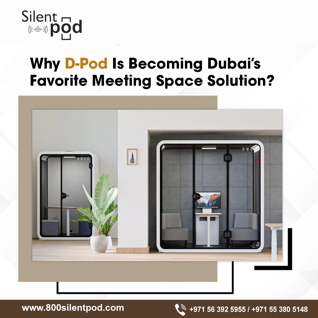 Dubai offices are choosing D-Pod meeting pods for private discussions, interviews, and virtual meetings—without permanent construction or space loss.