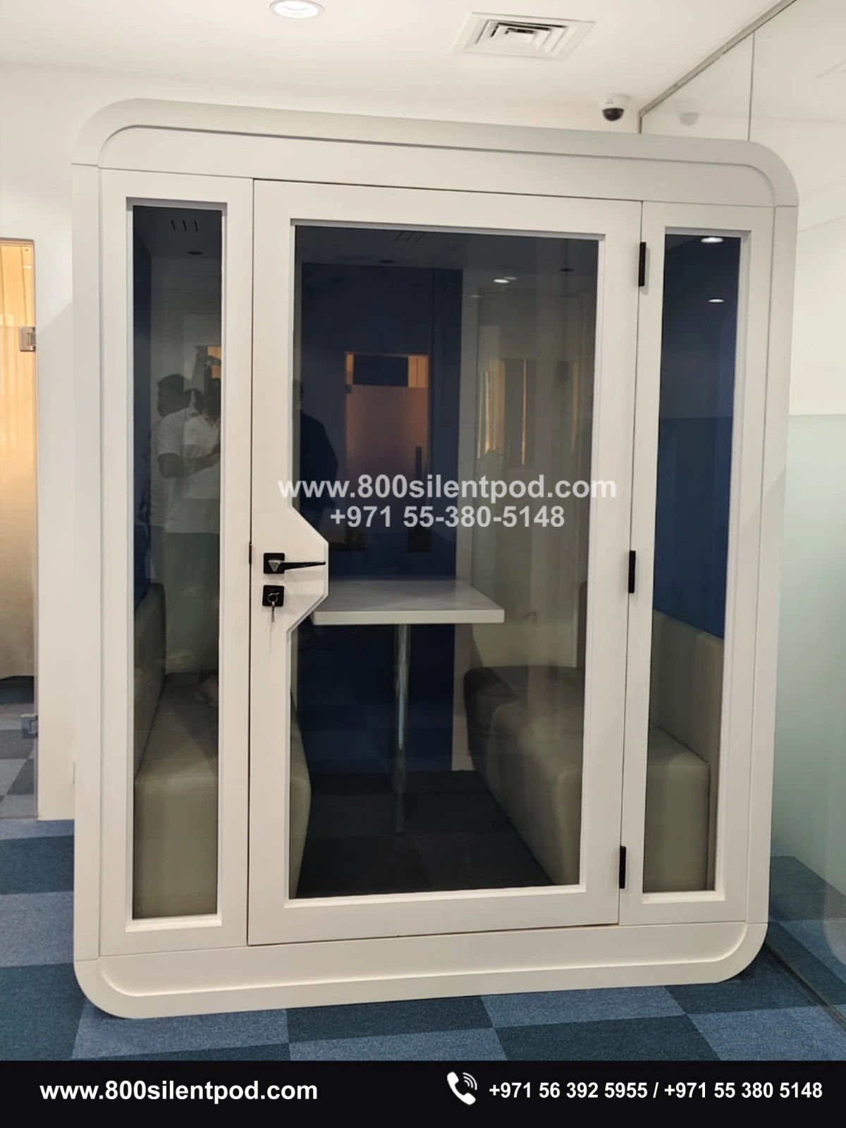 Privacy and productivity just got an upgrade at DIP with the installation of our M-POD (4-Person Meeting Pod). Designed to block out distractions and keep conversations private, this pod is the perfect solution for teams that need focus without compromising on style.