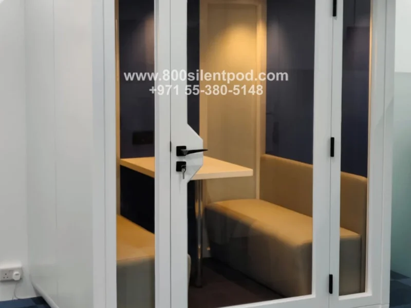 Privacy and productivity just got an upgrade at DIP with the installation of our M-POD (4-Person Meeting Pod). Designed to block out distractions and keep conversations private, this pod is the perfect solution for teams that need focus without compromising on style.