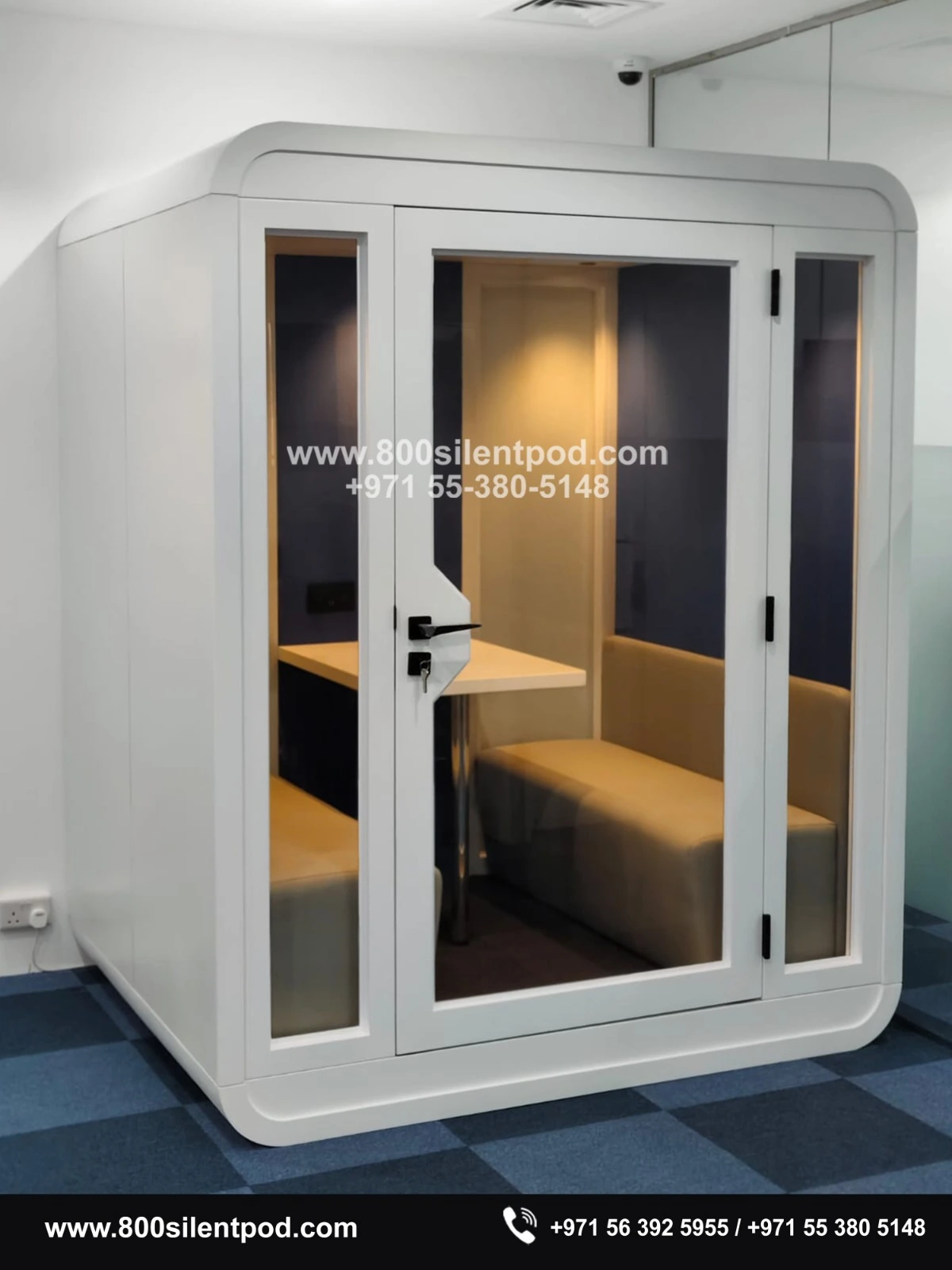Privacy and productivity just got an upgrade at DIP with the installation of our M-POD (4-Person Meeting Pod). Designed to block out distractions and keep conversations private, this pod is the perfect solution for teams that need focus without compromising on style.