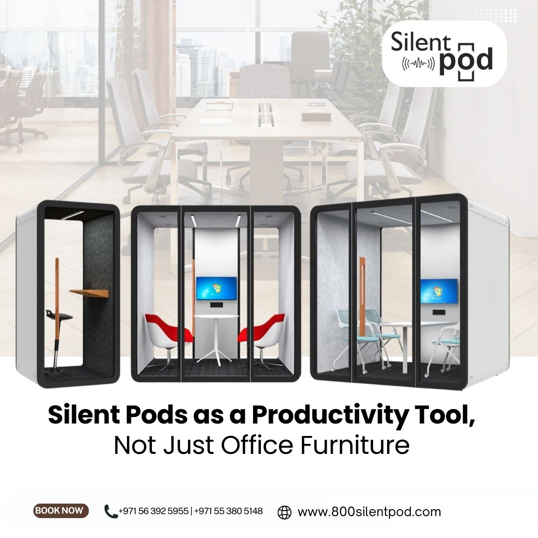Discover how silent pods boost workplace productivity in UAE offices. Learn why soundproof office pods are more than furniture—they’re performance tools.