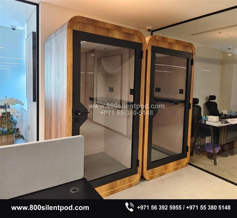 Quiet conversations need the right space. This S-Pod, recently installed in a modern office in Dubai, is designed to support focused calls, private discussions, and uninterrupted work within busy office environments.