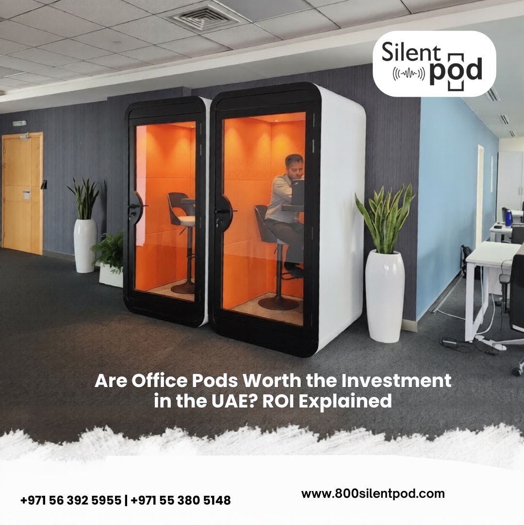Office pods improve privacy and productivity in UAE offices. Upgrade your workspace with soundproof office pods in Dubai from the best silent pod manufacturer and supplier in UAE.