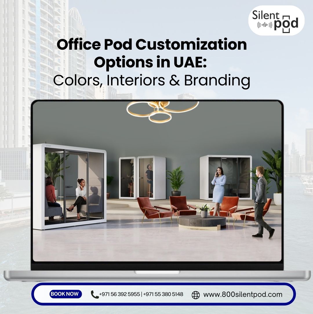 Explore office pod customization options in UAE, including colors, interiors, and branding to create stylish, functional, and productivity-driven workspaces.
