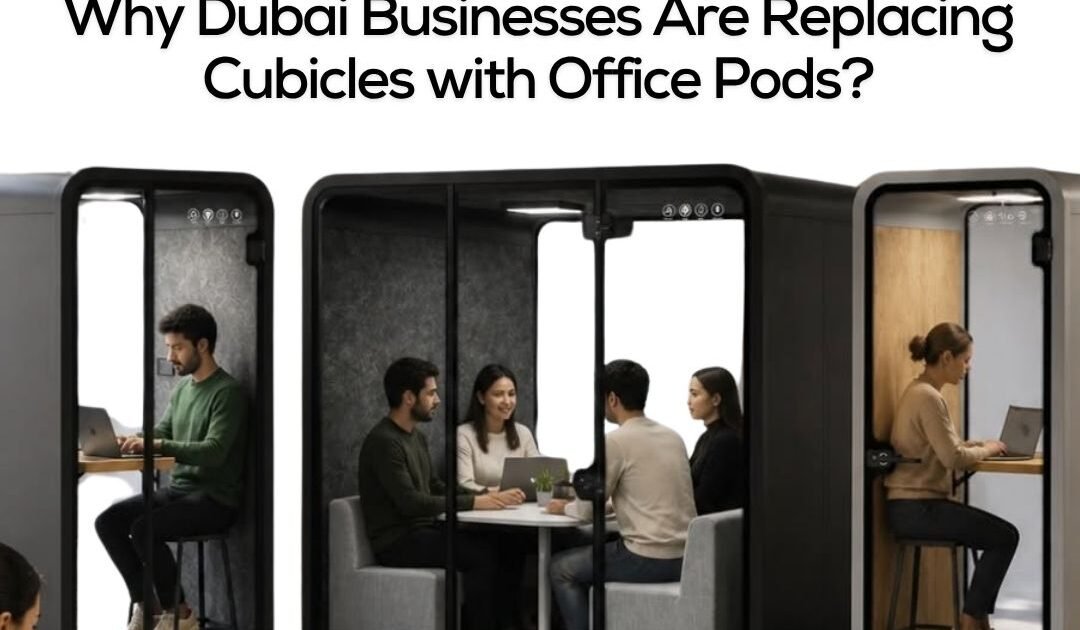 Discover why Dubai businesses are replacing cubicles with office pods for better privacy, productivity, and flexibility in modern workspaces across UAE.