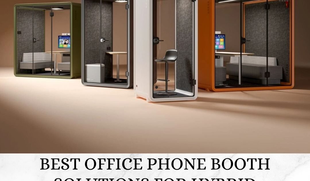 Discover the best office phone booth solutions for hybrid teams in Dubai and UAE. Improve privacy, productivity, and business calls with 800SilentPod.